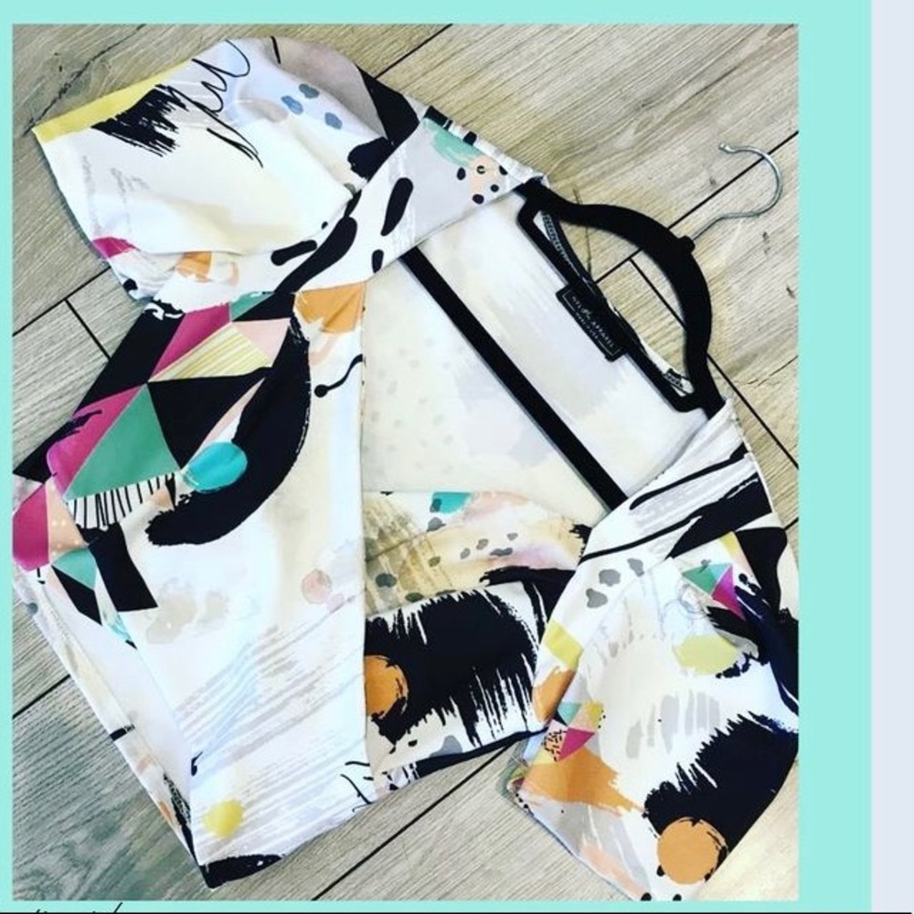Multicolor crop top